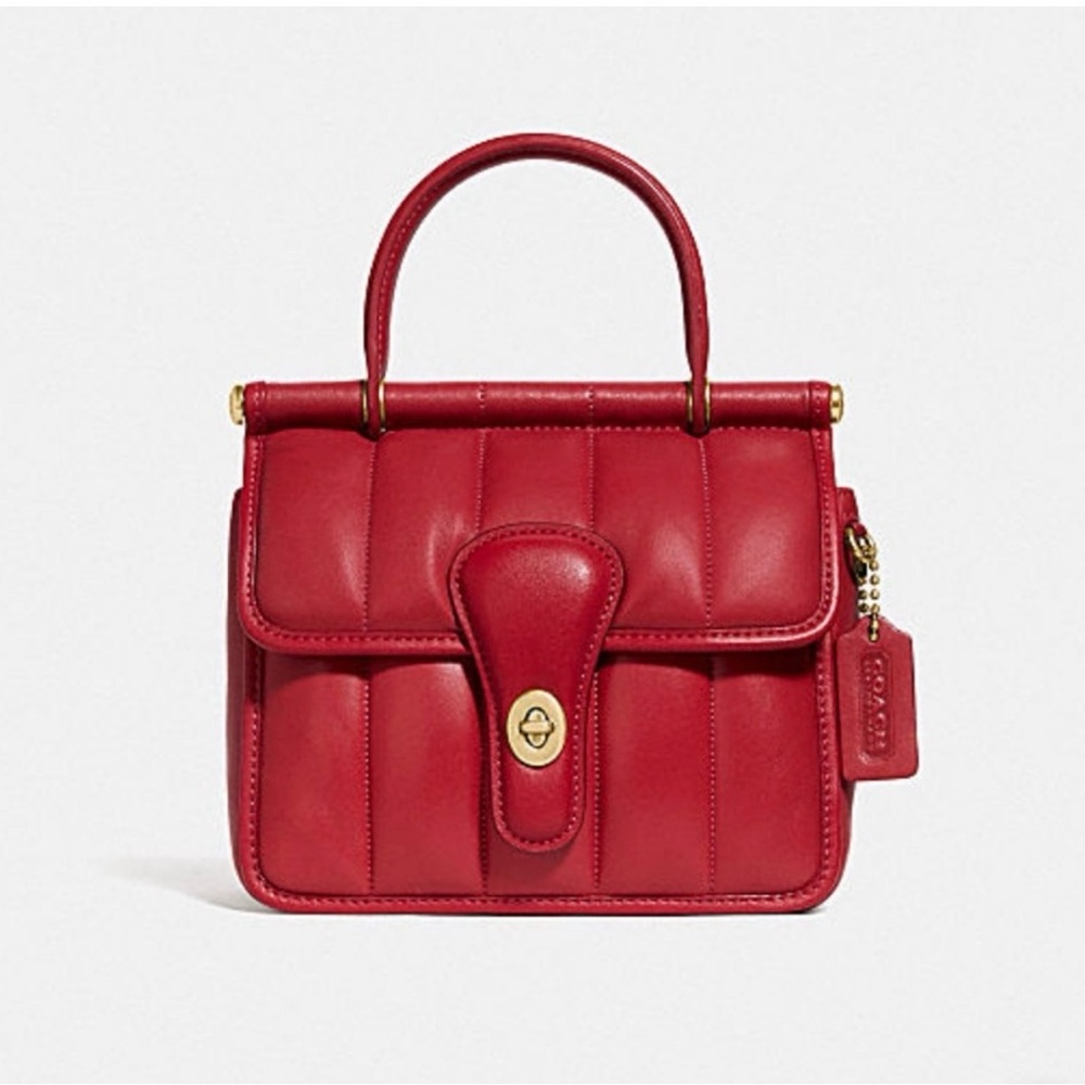 Coach Quilties Willis 18 Crossbody Bag Red Apple NEW WITH TAGS